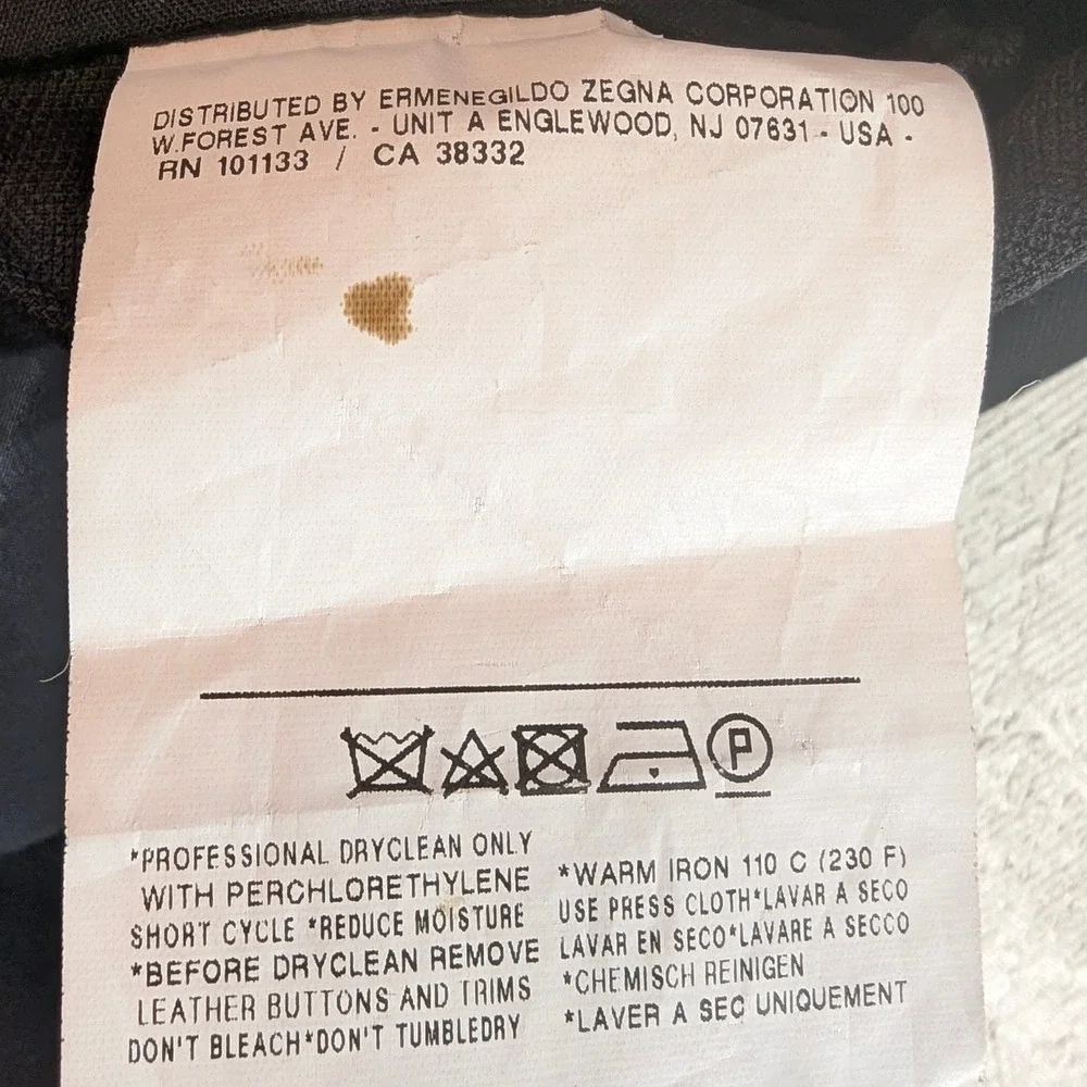 Z Zegna measurements length